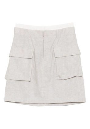BLAKLACE pocket skirt - Grey
