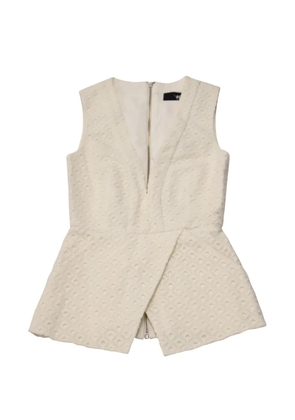 Nicholas peplum top - Neutrals