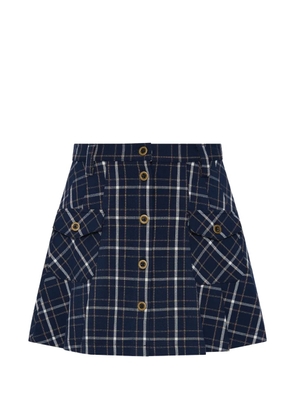 The Upside Valencia Jones buttoned pleated mini skirt - Blue
