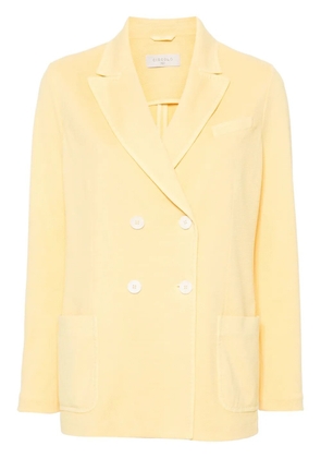 Circolo 1901 double-breasted textured blazer - Yellow