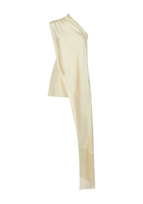 Taller Marmo Berenson draped fringe dress - Neutrals