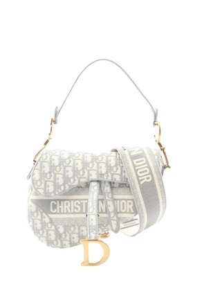 Christian Dior Pre-Owned 2010-2026 Oblique Canvas Saddle Bag satchel - Grey