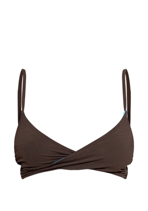 Bond-eye Amira reversible bikini top - Brown