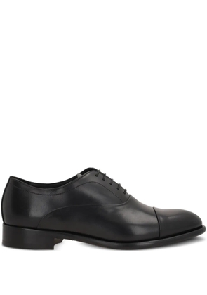 Doucal's cap-toe lace-up shoes - Black