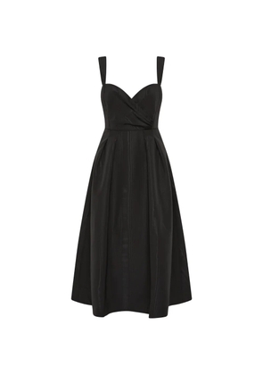 Rebecca Vallance sweetheart-neck midi dress - Black