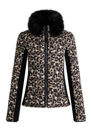 Fusalp leopard-print ski jacket - Brown