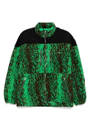 Stain Shade leopard-print jacket - Black