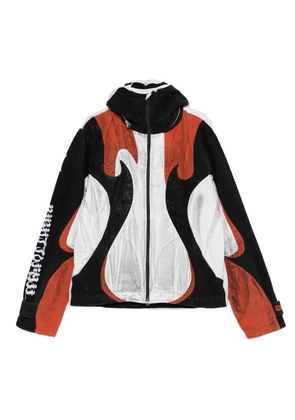 KUSIKOHC flame-print windbreaker jacket - White