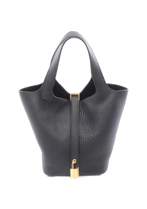 Hermès Pre-Owned 2025 Picotin Lock leather tote bag - Black