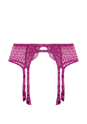 Fleur Of England Paloma lace suspender belt - Pink