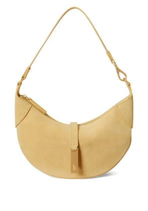 Polo Ralph Lauren mini Polo ID suede shoulder bag - Yellow