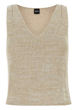 BOSS mélange-effect top - Neutrals