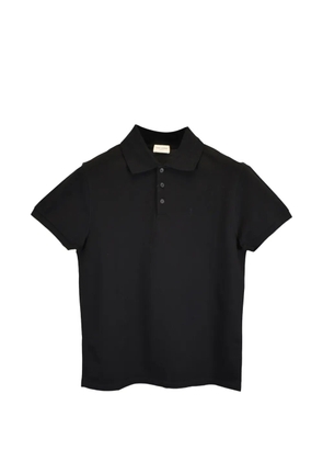 Saint Laurent Pre-Owned logo-detail polo shirt - Black