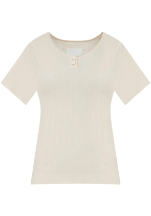 Maison Margiela button-placket T-shirt - Neutrals