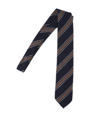 Cesare Attolini striped tie - Blue