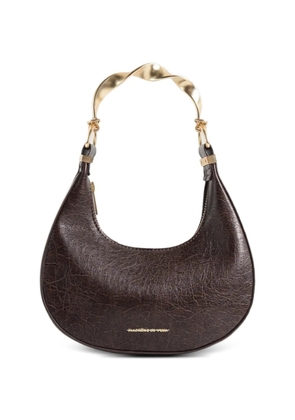 Manière De Voir Sadie twisted-handle crescent bag - Brown
