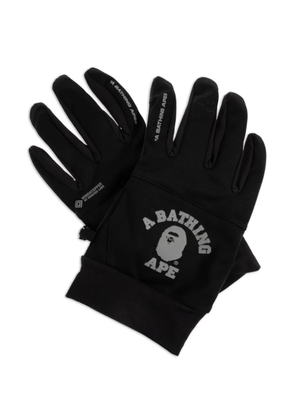 A BATHING APE® logo-print gloves - Black