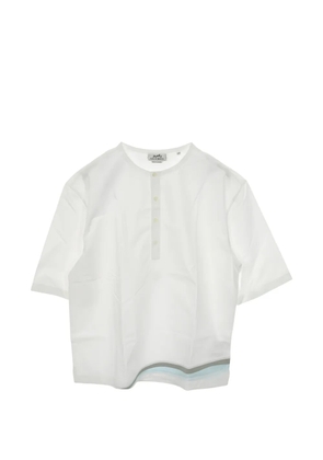 Hermès Pre-Owned 2010s Henley-neck shirt - White
