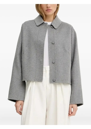 BOSS cropped buttoned jacket - Grey