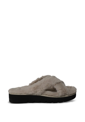 Stuart Weitzman roza lift flat slides - Neutrals