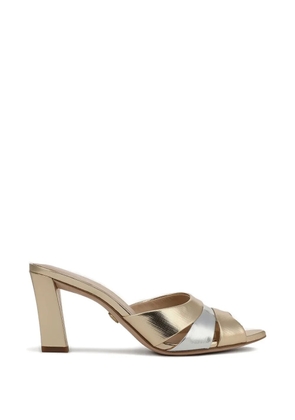 Veronica Beard 75mm Cassiel mules - Gold