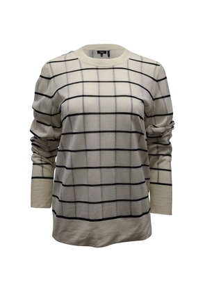 Theory grid-pattern sweater - Neutrals