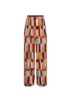 ALEMAIS x LRNCE Marjorelle printed palazzo pants - Neutrals