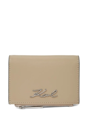 Karl Lagerfeld small Signature bifold wallet - Neutrals