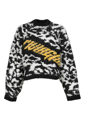 RRR123 logo-embroidered sweater - Black
