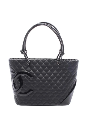 CHANEL Pre-Owned 2011 Large Lambskin Cambon Ligne tote bag - Black
