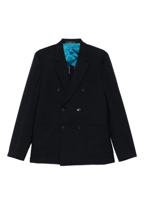 Paul Smith double-breasted patch-pocket blazer - Blue