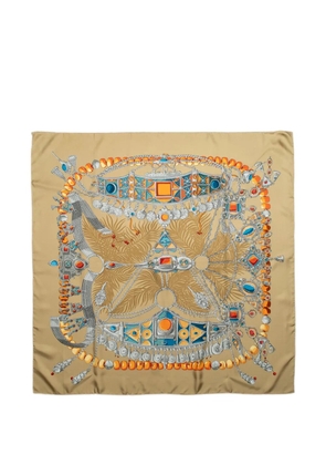 Hermès Pre-Owned Carré 90 Terres Précieuses scarf - Neutrals