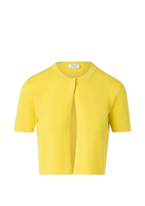 Akris Punto short-sleeve cardigan - Yellow