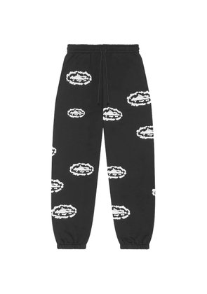 Denim Tears wreath-print track pants - Black