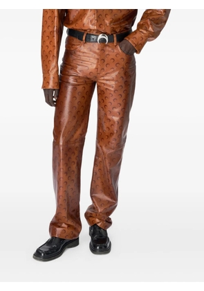 Marine Serre Moon trousers - Brown