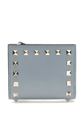 Valentino Garavani rockstud flap leather wallet - Blue