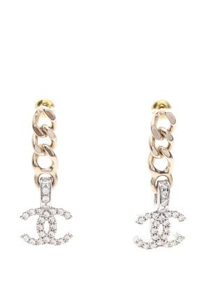 CHANEL Pre-Owned 1986-1988 Coco mark earrings - Gold