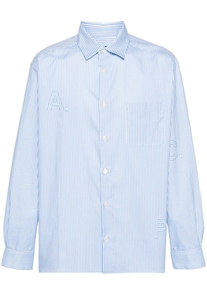 A.P.C. Malo striped shirt - Blue