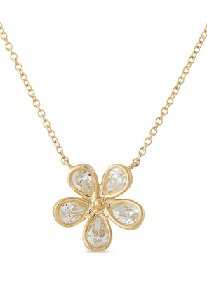 LB Exclusive diamond flower necklace - Gold