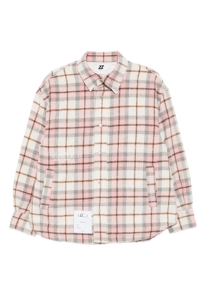 izzue logo-embroidered jacket - Pink