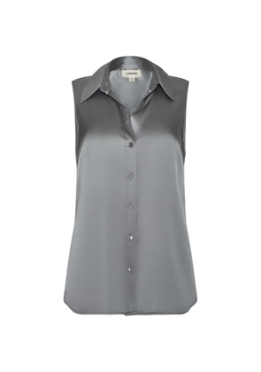 L'Agence collared sleeveless blouse - Grey
