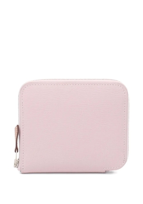 Hermès Pre-Owned 2024 silk zip wallet - Pink