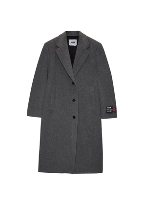 MSGM single-breasted coat - Grey