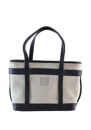 Loewe Pre-Owned 2000-2025 Mini Suede Anagram tote bag - Grey