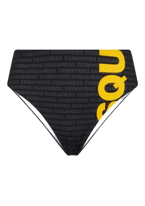 DSQUARED2 logo-print bikini bottom - Black