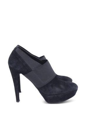 Stuart Weitzman elastic strap platform ankle boots - Black