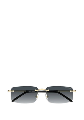 Montblanc square-frame sunglasses - Gold