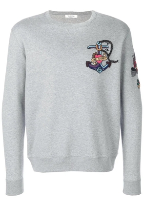 Valentino Garavani embroidered sweatshirt - Grey