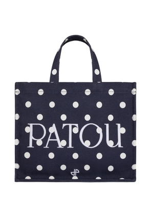 Patou medium logo-print tote bag - Blue