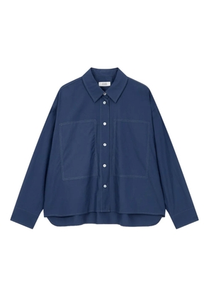 TOMBOY stitch-detailing pocketed shirt - Blue